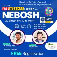 FREE Webinar for NEBOSH Qualification  its Merits on 27th Nov 22